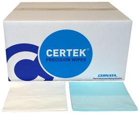 CERTEK Lint Free Wipes Case of 400 Cut Pieces 1/4 Fold 30x38cm